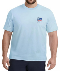 New Men’s 3XLT Big & Tall IZOD Saltwater Relaxed Classics Blue Marlin T-Shirt