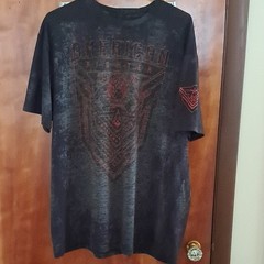 American Fighter Black Graphic Print Logo T-Shirt Men’s 2XL Crew Neck