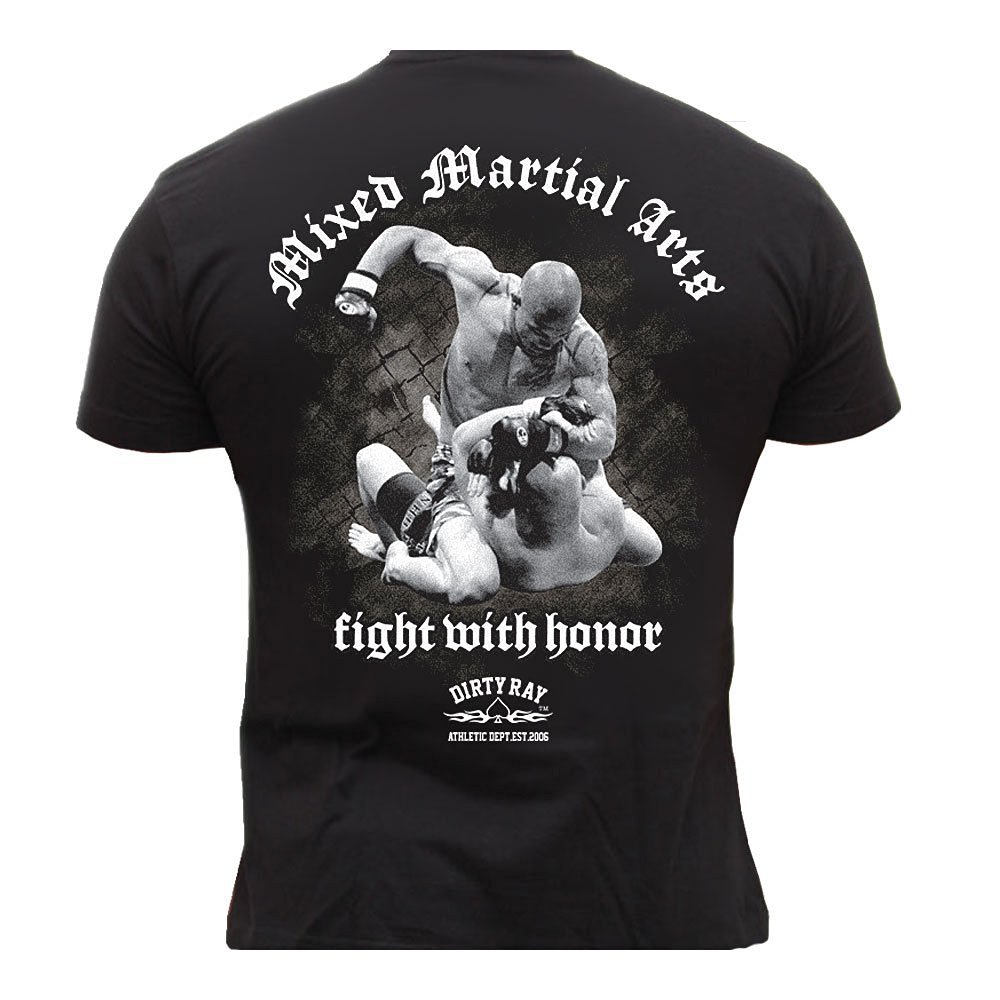 Dirty Ray Martial Arts MMA Fighter Men’s Short Sleeve Herren Kurzarm T-Shirt DT4