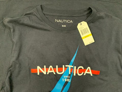 Nautica Mens T Shirt Size M New With Tags Blue Graphic Since 1983 Cotton Tee
