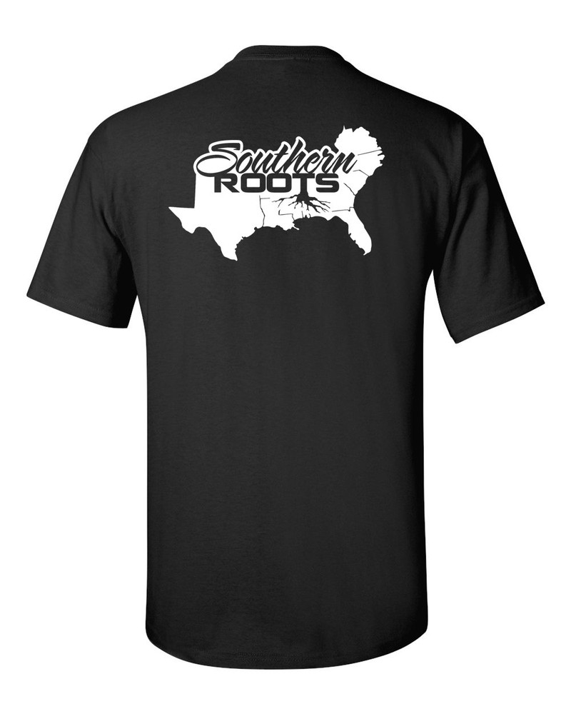 Southern Roots Life t shirt redneck hillbilly fishing short sleeve confederate