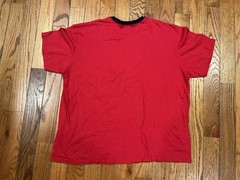 Vintage Polo Ralph Lauren American Flag Shirt Red Ringer T-Shirt VTG XXL 2XL