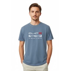Flat-Six Engine Graphic T-Shirt – Boxer Engine Art Tee, Gift for Air-Cooled Fan