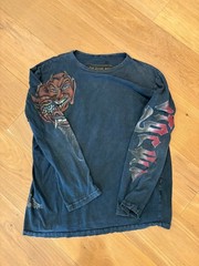Vintage The Great China Wall Tattoo Long Sleeve RARE Large