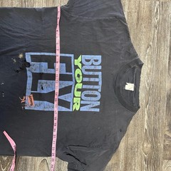 Vintage Levi’s Button Your Fly Shirt Mens XL Black 501 Distressed 90s Faded Tee