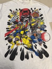 Vintage 90s Marvel Comics Wolverine Magneto Cable Comic Images X Men T Shirt
