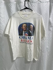 Vintage Barack Obama Joe Biden President 2009 T Shirt Size XL