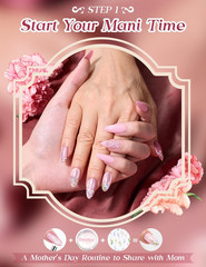 Beetles Mani Time with Mom Mother’S Day Gift Box, 12 Colors Purple Pink Red Cat