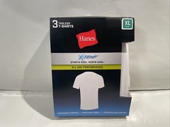 Hanes Men’s Mesh White Undershirt X Temp 3-Pack White Size XL, New