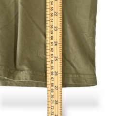 Jockey Mens Army Olive Green Cotton T-Shirt Made in USA Short Sleeve Large NWOT