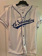 El Salvador Baseball Jersey El Salvador Stitched Size- Large