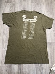 Vans Warped Tour 2007 Lucky 13 Green Medium Tour Shirt Double Sided