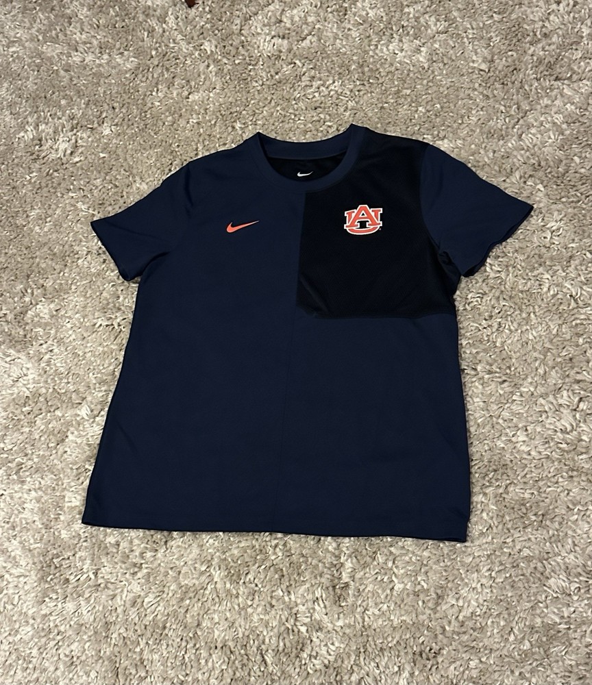 Men’s Auburn Tigers Coaches UV Short Sleeve T-Shirt Large Nike Dri-Fit 2025