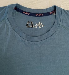 Chubbies Sports Shirt Mens Blue Workout Stretch Preppy Polyamide Run Athleisure