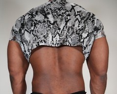ANIMAL PRINT CROPPED SHIRT SIZE M/L