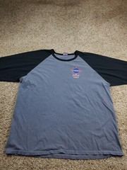 Vintage NASA Softball T Shirt 2XL Mens Gray Anvil Softball 2004 Raglan Sleeve