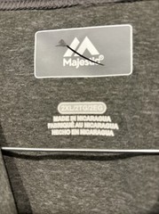 MLB Los Angeles LA Dodgers Majestic T-shirt Mens Size 2XL Heather Gray 100% Poly