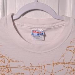 VINTAGE Kentucky The Great Outdoors Map USED Shirt (XL, Single Stitch, AOP)
