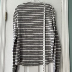 American Eagle Outfitters Slim Fit Men Large Gray Warm Thermal Waffle Knit Shirt