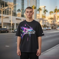 Puma Formula F1 Las Vegas Grand Prix Men`s LARGE Graphic T-Shirt Black