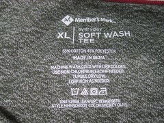 Members Mark Shirt Mens XL Green Short Sleeve Everyday Soft Wash Tee Crew Neck