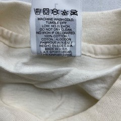 VTG LA Sportswear x Liberty Bell USA Flag S/S T-Shirt Ivory • USA • Large