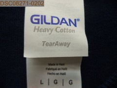 QTY = 3: NWOT Gildan Heavy Cotton, L, Large, Navy, T-Shirt