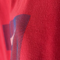 VTG Nike Shirt Mens Large Red Center Swoosh Logo Basketball Skate Cotton Retro