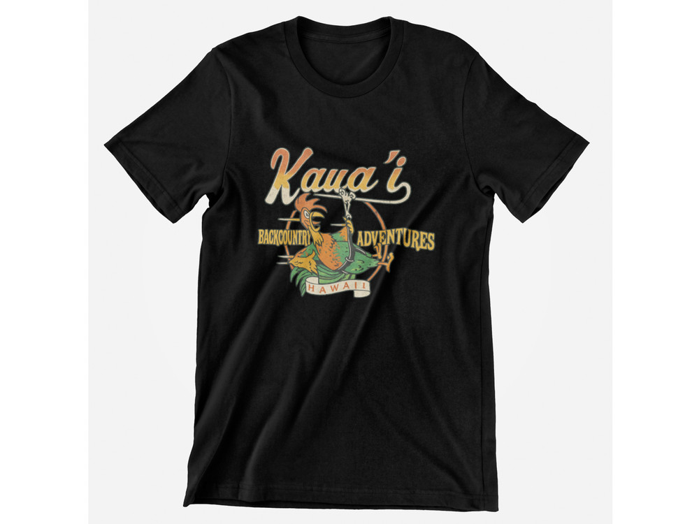 Kauai Rooster Adventure Shirt Hawaii Backcountry Vintage Island Travel Graphic T