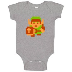 Link The Legend Of Zelda 8 Bit Baby One Piece