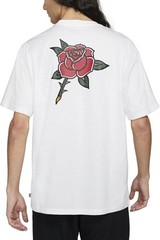 Nike SB Shirt Mens Cream Rose Graphic Loose Fit Skateboarding Tee DJ1222 100Sz M