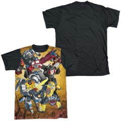 Transformers Autobots V Decepticons Adult Costume T Shirt (Black Back), S-3XL