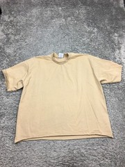Pro Club Heavyweight Shirt Mens Size 2XL Beige Tan Short Sleeve Cotton