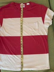 LVC Levi’s Vintage Clothing Sportswear Red/White Striped Pocket Tee M 1950s