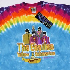VTG NOS Liquid Blue The Beatles Yellow Submarine Tie-Dye T-Shirt XL ~ 2005 NWT