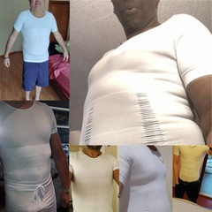 Men’s Body Shaper Toning Shirt Ultra Durable Vest Compression Slimming Underwear