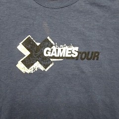 X Games Tour Tee Pro Sports MVP Graphic Blue Fruit of the Loom XL Shirt