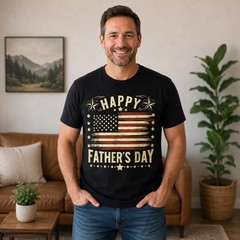 Funny Happy Father’s Day Dad Gift Graphic Tee