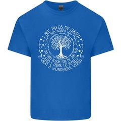 Trees What a Wonderful World Environment Mens Light Cotton T-Shirt