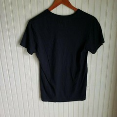 Polo Ralph Lauren Shirt Mens Small Navy Blue V Neck Pony Logo Tagless Cotton Tee