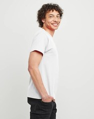 Hanes Men’s 5XL Short Sleeve Cotton Crewneck T-Shirt 3Pk White Comfort