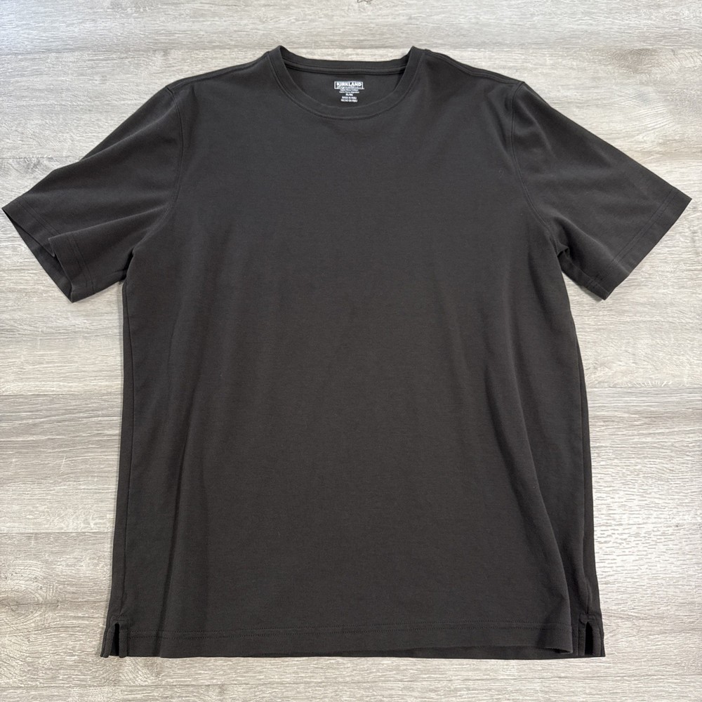 Kirkland Signature Shirt Men’s XL Black Pima Cotton Basic Solid Tee