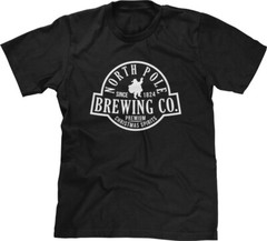 North Pole Christmas Funny Drinking Xmas Santa Claus Gift Party St Nick Mens Tee