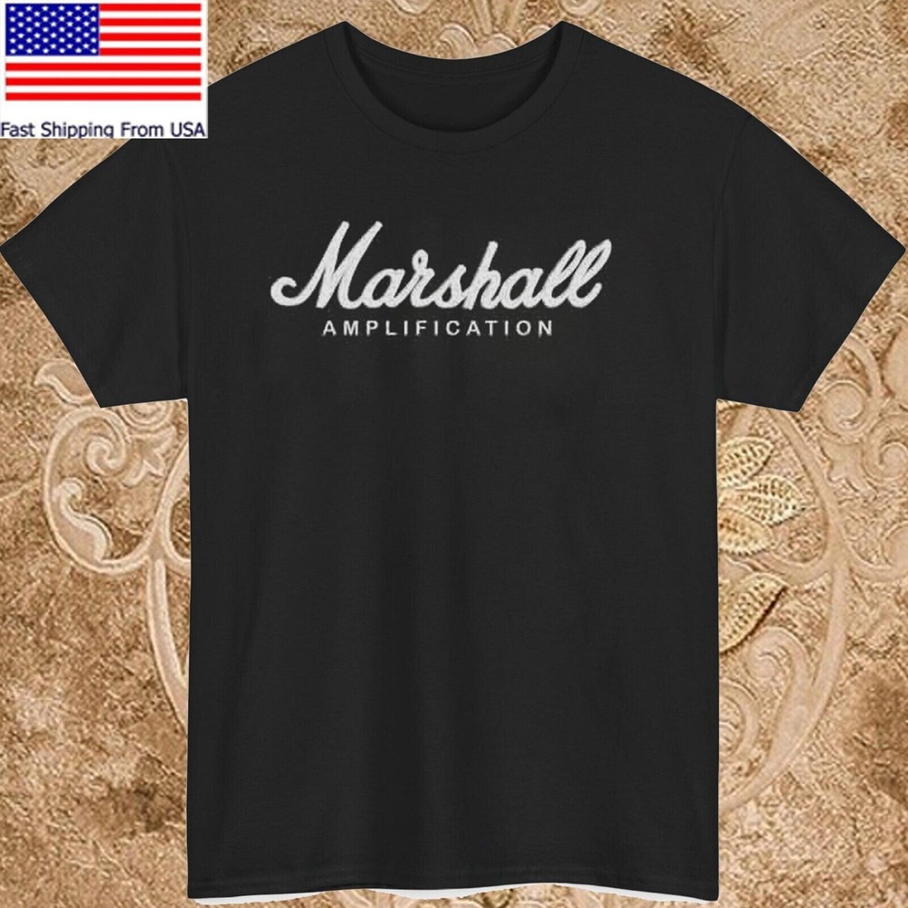 Marshall amplifiers Logo Black T-Shirt size L
