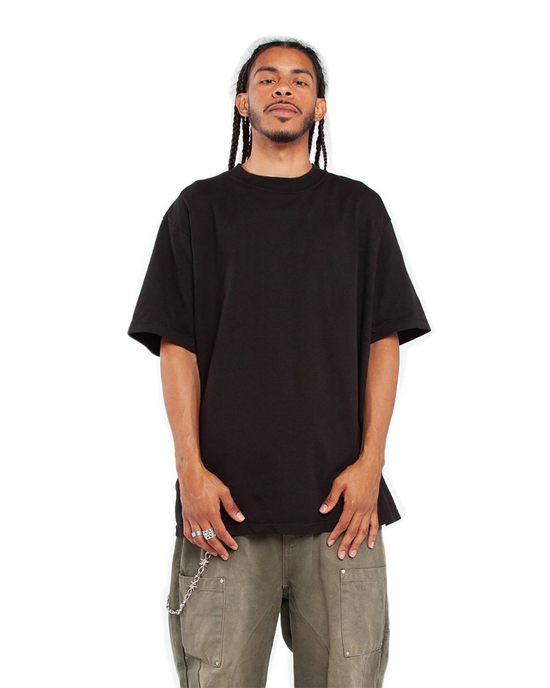 Pack Of 2 Shaka Wear SHGD Unisex Garment-Dyed Crewneck Stylish Plain T-Shirt