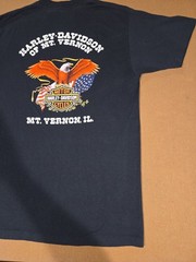 VTG 3D Emblem 1991 Harley Davidson I OWN A HARLEY NOT JUST A T-SHIRT Mt. Vernon