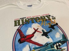 Vintage 1990s 1999 Rose Festival Airshow Hillsboro Oregon Event T-Shirt, XL NEW
