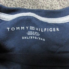 Tommy Hilfiger Graphic Shirt Mens 3Xl XXL Blue Logo Pullover