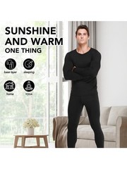 Men s Thermal Underwear, Breathable Slim Fit Thin Base Layer