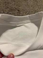 Chrome Hearts Men’s M White Pocket Graphic Cross Logo Crew Neck Tee